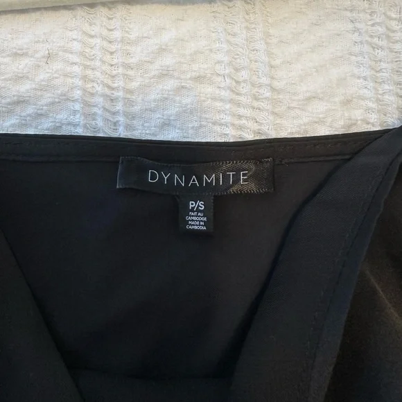 Dynamite Flowy Tank Top | Black - Picture 3 of 5